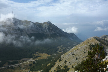 Landscape of Mount Lovcen, Lovcen National Park in Montenegro