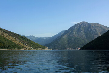 Landscape of Bay of Kotor, Montenegro