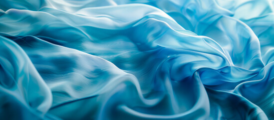 Obraz premium blue wave fabric textile texture background
