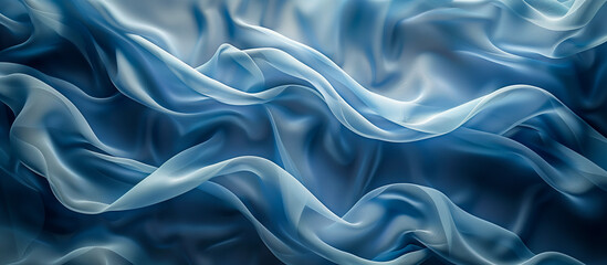 Fototapeta premium blue wave fabric textile texture background