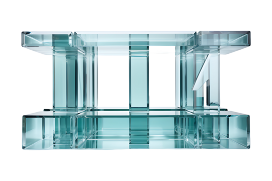 Number one Isolated on transparent background
