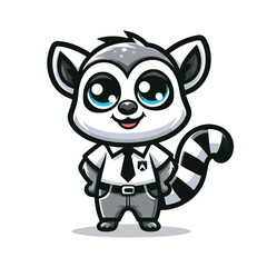Coati mascot vector design illustration 