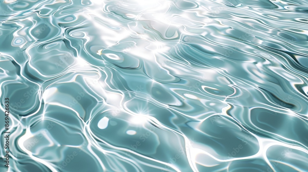 Poster overlay background with white water wave light. 3d surface pattern with reflection effect. marble de