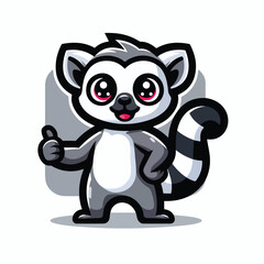 Coati mascot vector design illustration 