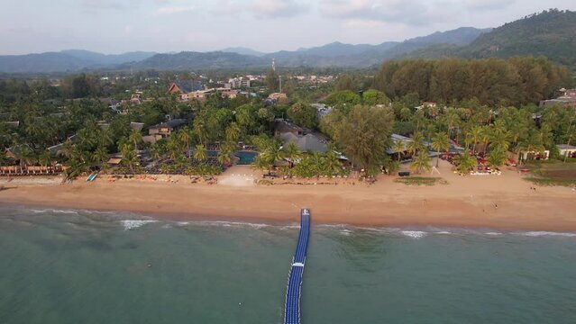 View of Khao Lak beach resort in Phang Nga, thailand