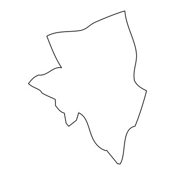 Aana district map, administrative division of Samoa. Vector illustration.