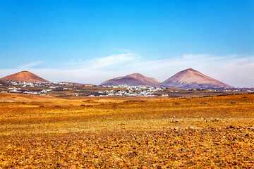 Obraz premium Timanfaya National Park, Island Lanzarote, Canary Islands, Spain, Europe.