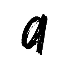 Handwritten Brush Alphabet and Number