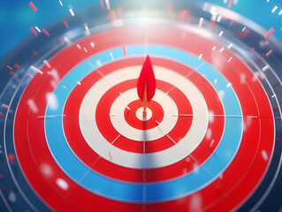 Business Target, Target market, Targeted audience, Corporate business vision, business growth process, technology trend, economic improvement concepts, Concept of aim and objective achievement.