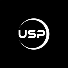 USP Letter Logo Design, Inspiration for a Unique Identity. Modern Elegance and Creative Design. Watermark Your Success with the Striking this Logo.