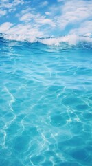 Wallpaper shot of aqua sea water surface outdoors swimming nature.