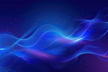 Obraz premium Data technology abstract futuristic illustration. Low poly shape with connecting dots and lines on dark background