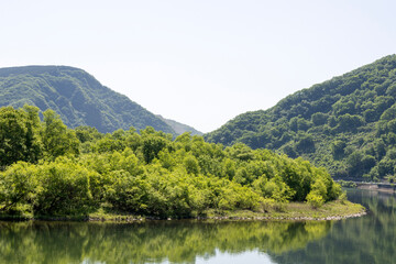 Asahi River in Okayama, Japan.