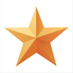 Obraz premium Golden Star Icon. vector illustration