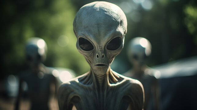 portrait of aliens on erth