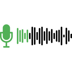 Podcast Audio Wave Icon