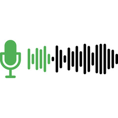 Podcast Audio Wave Icon