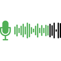 Podcast Audio Wave Icon