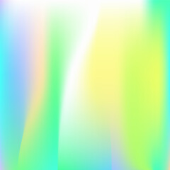 Iridescent Texture. Soft Flyer. Abstract Gradient. Hologram Background. Pop Poster. Hippie Shiny Gradient. Retro Multicolor Backdrop. Digital Cover. Green Iridescent Texture