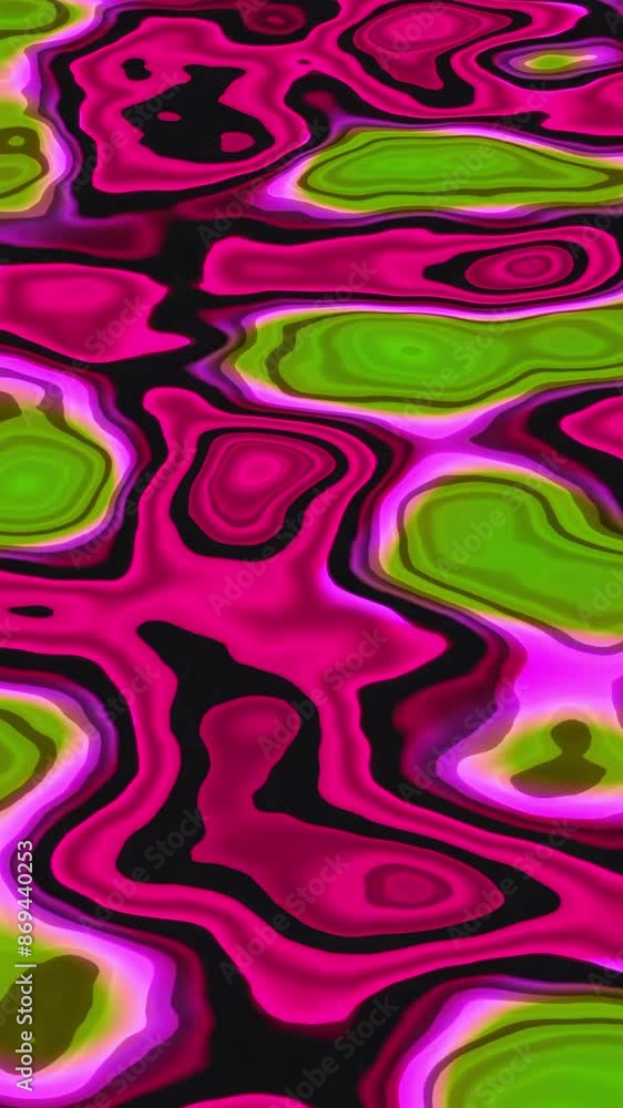 Poster lava pattern with moving spots. design. colorful background with moving bright spots on surface. sty