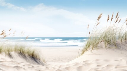 Beach landscape outdoors horizon.