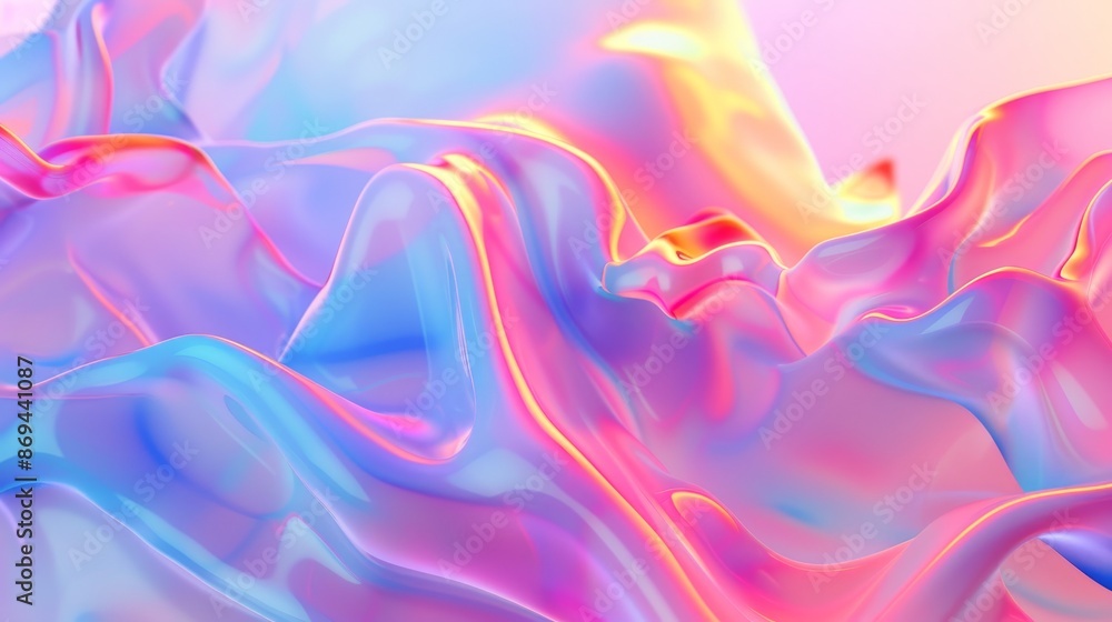 Poster y2k graphic with vibrant y2k gradient background. neon fluid geometric ui banner with modern frame f