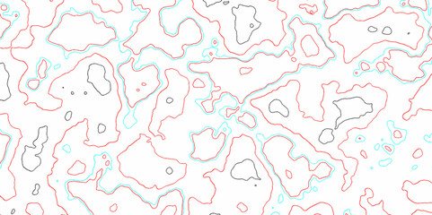 Natural printing illustrations of maps. topographic map in contour line light topographic topo contour map and ocean topographic line map