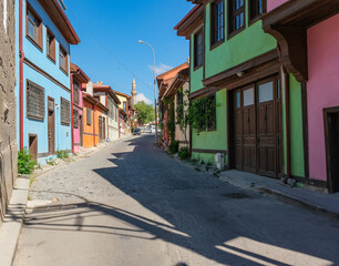 Historical Colorful Afyon Houses photo shoot