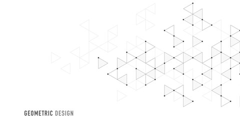 Abstract vector background with a geometric pattern of triangle shapes. Graphic design element 