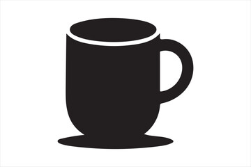 Coffee Mug Silhouette Design Vector Illustration Clipart Eps