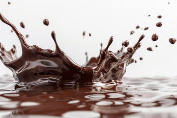 Fototapeta premium Chocolate Splash: A Symphony of Brown
