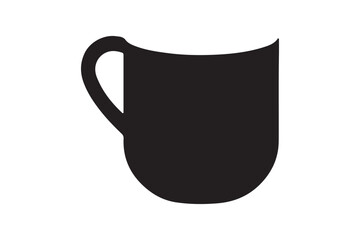 Coffee Mug Silhouette Design Vector Illustration Clipart Eps