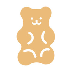 Cute Honey Jelly Bear Icon Set for Digital Design | Vector Illustration