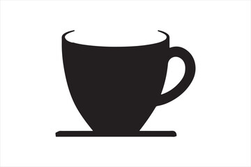 Coffee Mug Silhouette Design Vector Illustration Clipart Eps