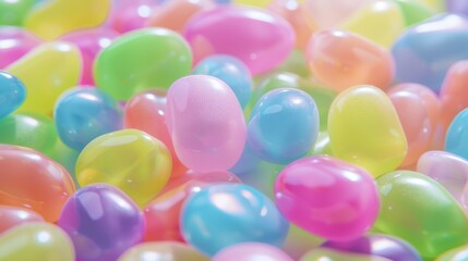 Capture the vivid and vibrant essence of jelly beans, an ideal choice for sweet and candyrelated themes