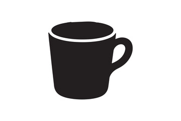 Coffee Mug Silhouette Design Vector Illustration Clipart Eps