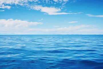 Blue ocean outdoors horizon nature.