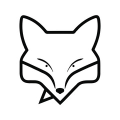 A fox silhouette vector art