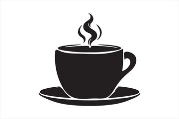 Coffee Mug Silhouette Design Vector Illustration Clipart Eps