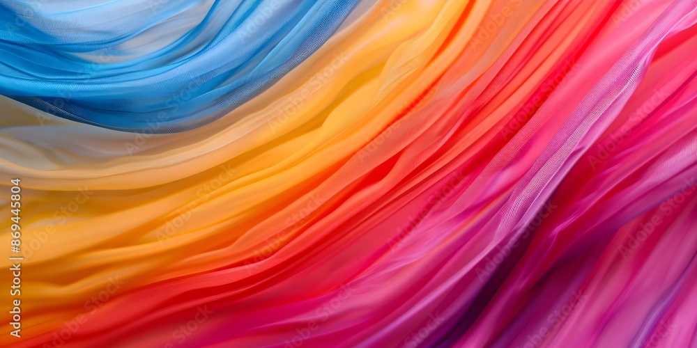 Poster vibrant colors overlap creating depth and movement in abstract art. concept abstract art, vibrant co