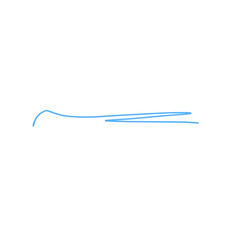 Light blue pencil stroke