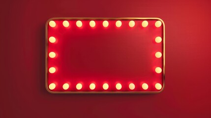 Greeting card sign for a casino or cinema marquee. Vintage square, heart, or circle game banner template for a quiz party or lottery.