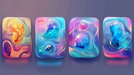 The mockup is a realistic 3D modern set of front and side views of a closed hygiene tissue pack. The template can be used as a bag or container for hygiene antibacterial napkins.