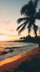 Fototapeta premium Beach wallpaper shoreline arecaceae outdoors.