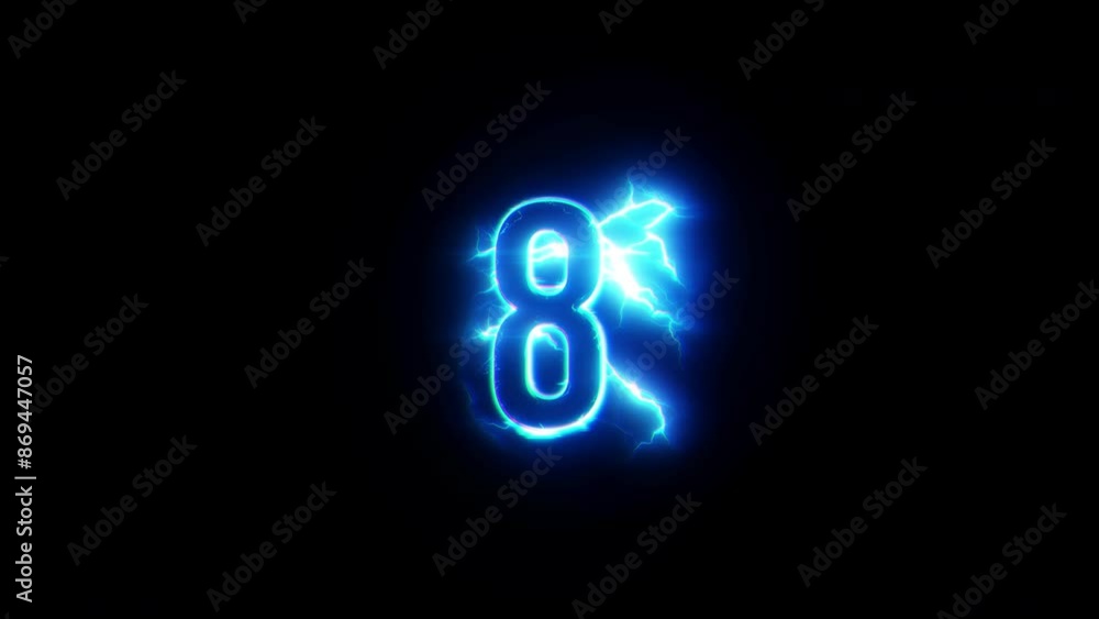 Poster abstract futuristic animation glow neon blue digital technology glitch shocking lightning effect tex