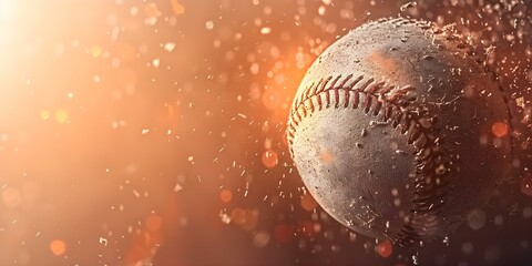Highlight baseball background with copy space ideal for sportsrelated content. Concept Baseball, Sports, Copy Space, Athlete, Recreation