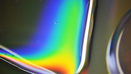 Realistic blurry gradient iridescent fluid illustration. Holographic chameleon design with bright shimmering color. Gradient vivid shapes background. Modern abstract colorful retro fluid background 4k