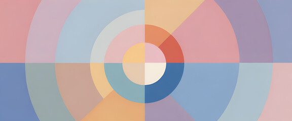 Fototapeta premium illustrazione con elementi geometrici a tema minimalista astratto contemporaneo