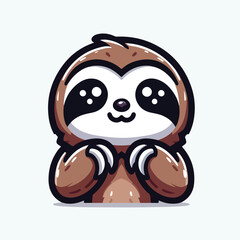 Cute sloth vector design Art