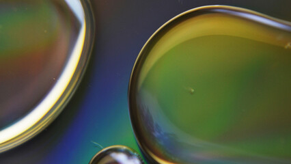 Realistic blurry gradient iridescent fluid illustration. Holographic chameleon design with bright shimmering color. Gradient vivid shapes background. Modern abstract colorful retro fluid background 4k